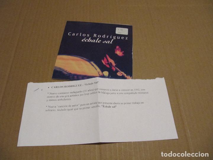CDs de m&uacute;sica: CD SINGLE - CARLOS RODRIGUEZ - ECHALE SAL CADENA 100 - Foto 1