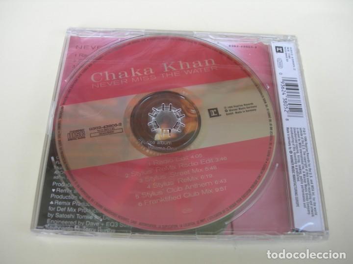 CDs de m&uacute;sica: CHAKA KHAN NEVER MISSTHE WATER 6 VERSIONES CD SINGLE PRECINTADO - Foto 2