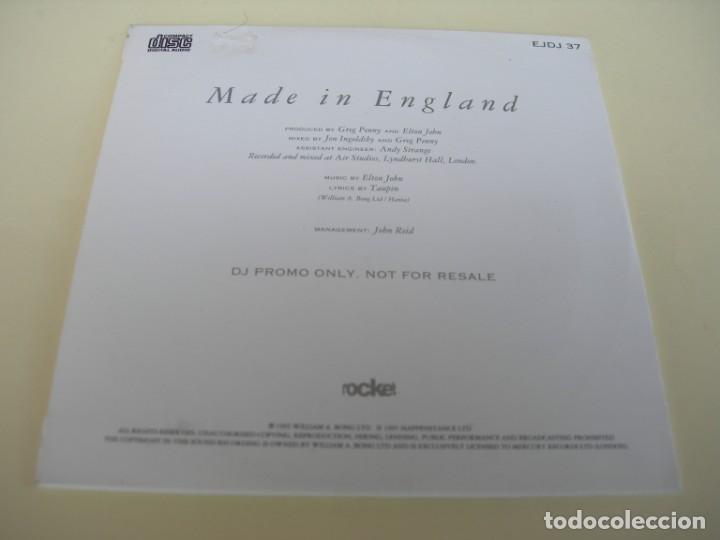 CDs de m&uacute;sica: ELTON JOHN MADE IN ENGLAND CD SINGLE - Foto 2