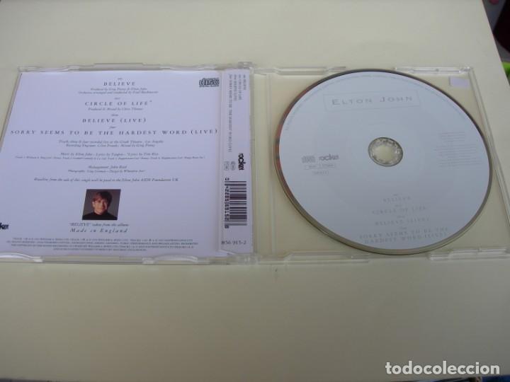 CDs de m&uacute;sica: ELTON JOHN BELIEVE 2 VERSIONES + 2 CD SINGLE. - Foto 2