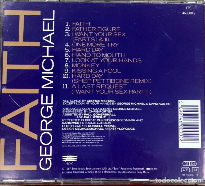 CDs de m&uacute;sica: George Michael. Faith. CD. - Foto 2