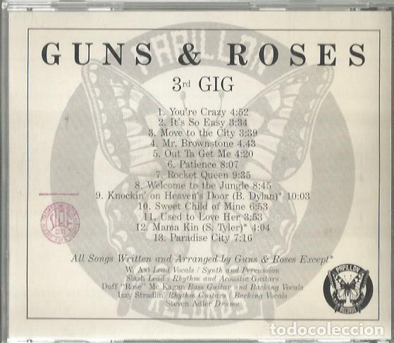 CDs de m&uacute;sica: CD GUNS N&acute; ROSES : 3 RD GIG - Foto 2