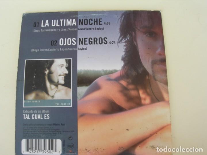 CDs de m&uacute;sica: DIEGO TORRES LA ULTIMA NOCHE + 1 CD SINGLE - Foto 2