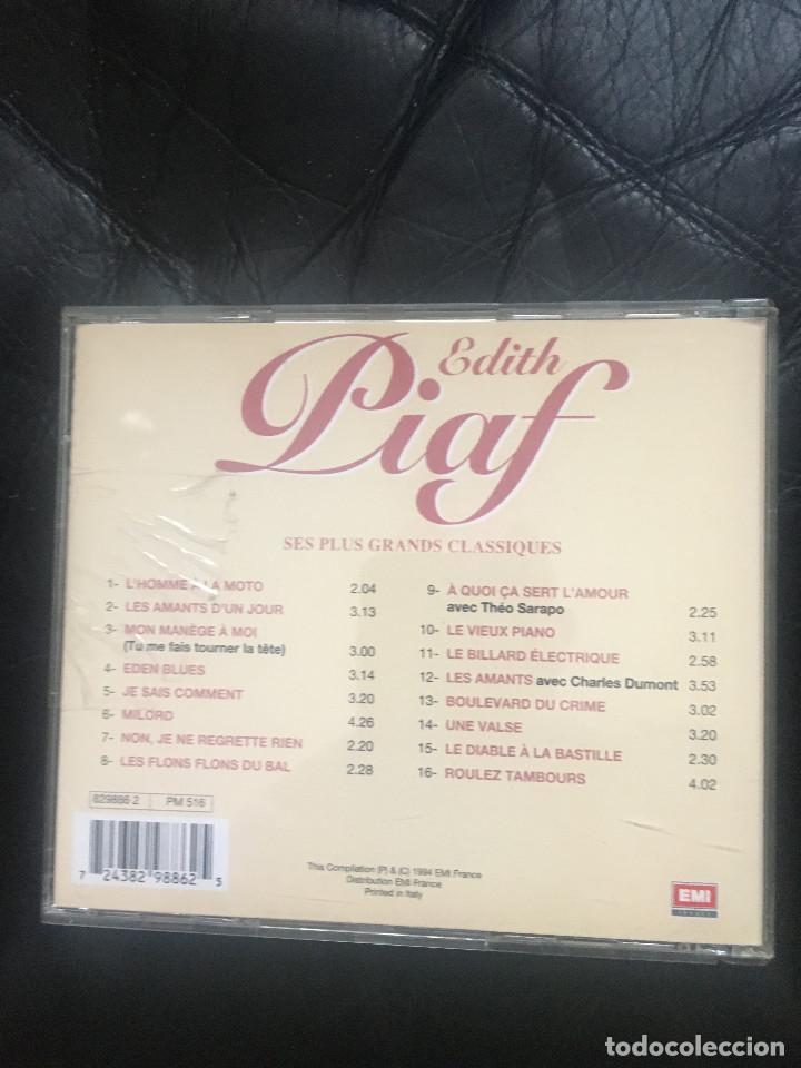 CDs de m&uacute;sica: Edith Piaf ?&ndash; Ses Plus Grands Classiques - Foto 2