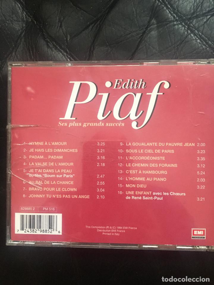 CDs de m&uacute;sica: Edith Piaf ?&ndash; Ses Plus Grands Succ&egrave;s - Foto 2