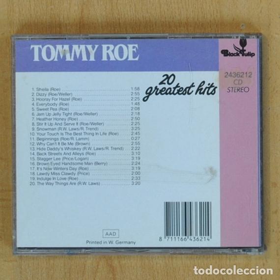CDs de m&uacute;sica: TOMMY ROE - 20 GREATEST HITS - CD - Foto 2