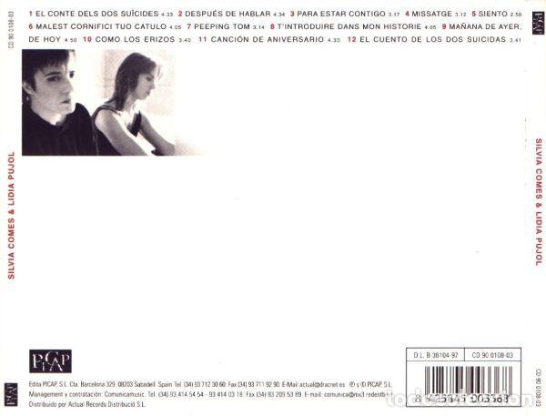 CDs de m&uacute;sica: S&iacute;lvia Comes & L&iacute;dia Pujol - CD - Foto 2