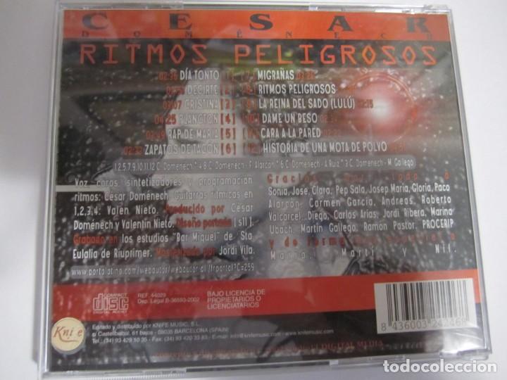 CDs de m&uacute;sica: cd cesar domenech ritmos peligrosos - Foto 2