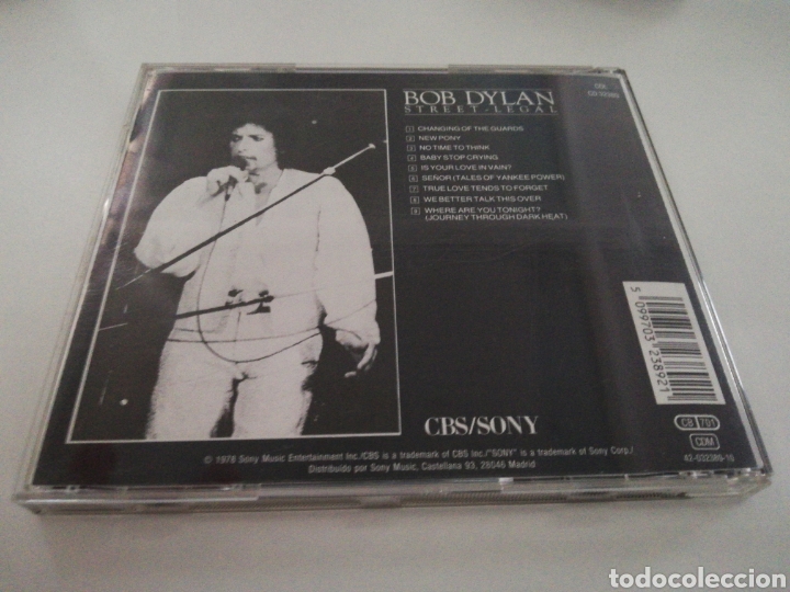 CDs de m&uacute;sica: CD DE BON DYLAN - STREET LETHAL - Foto 2