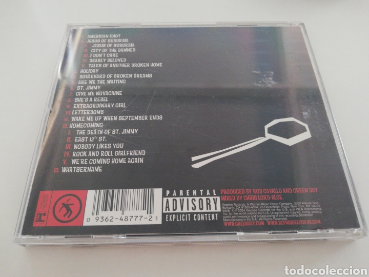 CDs de m&uacute;sica: CD DE GREEN DAY - AMERICAN IDIOT - VER CONDICIONES DE VENTA - Foto 2