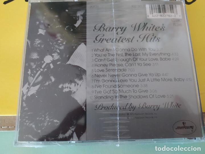 CDs de m&uacute;sica: BARRY WHITE&acute;S GREATEST HITS CD NUEVO - Foto 2
