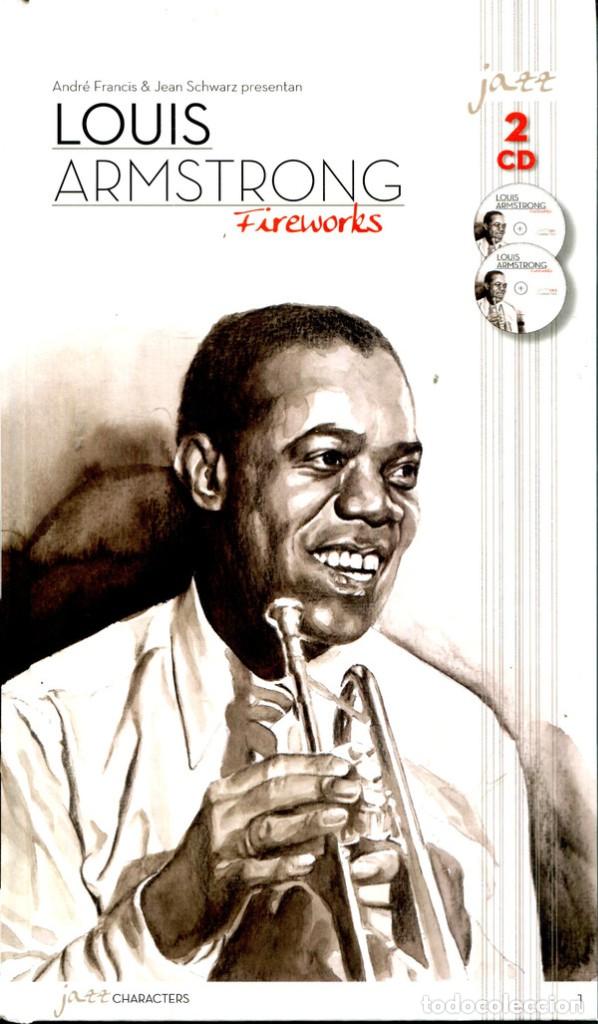CDs de m&uacute;sica: DOBLE CD LIBRO : LOUIS ARMSTRONG : FIREWORKS (45 TEMAS ) - Foto 1