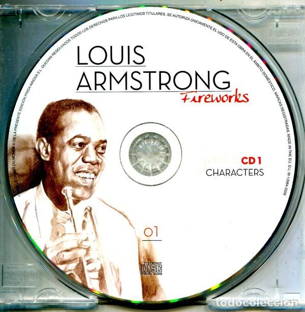 CDs de m&uacute;sica: DOBLE CD LIBRO : LOUIS ARMSTRONG : FIREWORKS (45 TEMAS ) - Foto 3