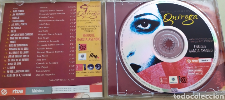 CDs de m&uacute;sica: Quiroga versiones orquestales de la copla / cd original - Foto 3
