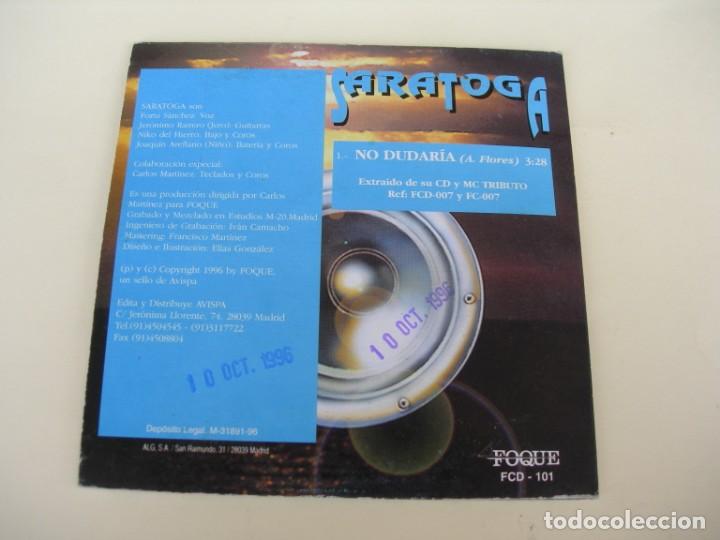 CDs de m&uacute;sica: SARATOGA NO DUDARIA CD SI - Foto 2
