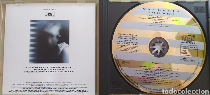 CDs de m&uacute;sica: Vangelis / Themes / cd original - Foto 3
