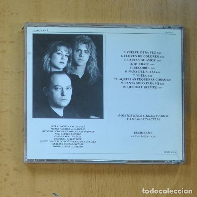CDs de m&uacute;sica: CARLOS SOLE - QUEDATE - CD - Foto 2