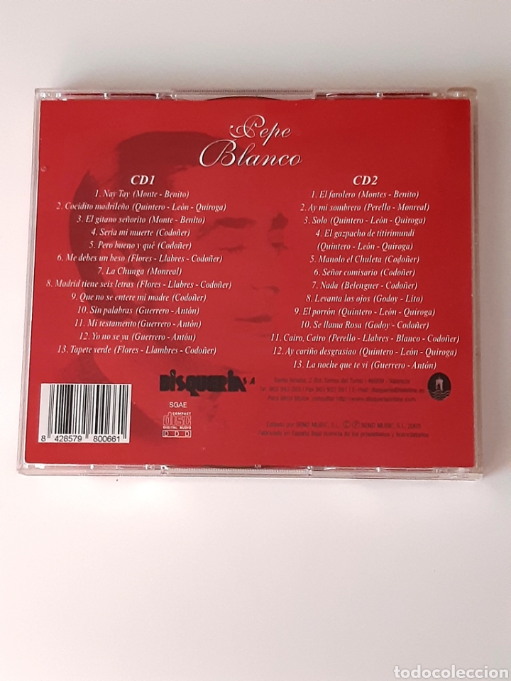 CDs de m&uacute;sica: CD - PEPE BLANCO - ANTOLOG&Iacute;A DEL CANTE - Foto 2