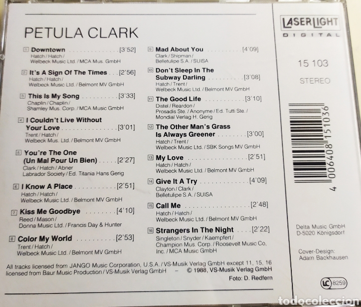 CDs de m&uacute;sica: Petula Clark / Downtown / cd original - Foto 2