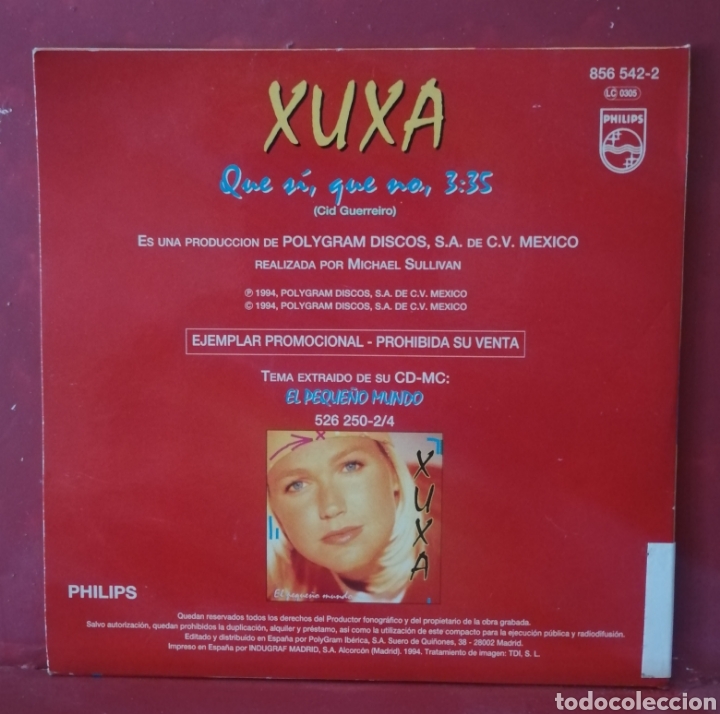 CDs de m&uacute;sica: Xuxa - Que s&iacute;, que no - Foto 2