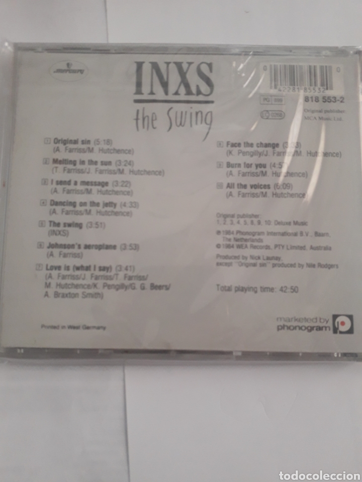 CDs de m&uacute;sica: INXS. The Swing. - Foto 2