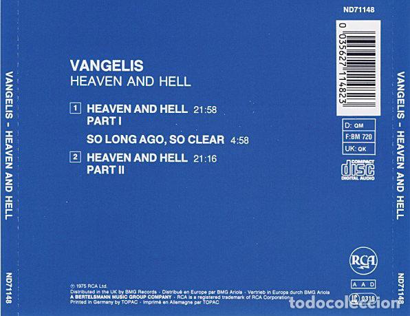CDs de m&uacute;sica: VANGELIS HEAVEN & HELL - Foto 2