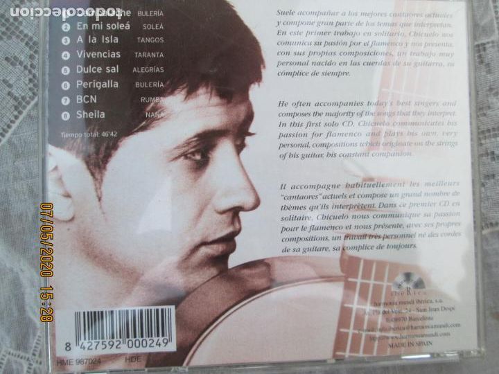 CDs de m&uacute;sica: CHICUELO , COMPLICES CD - Foto 2