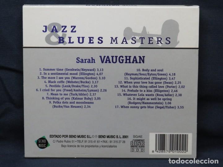 CDs de m&uacute;sica: SARAH VAUGHAN - JAZZ & BLUES MASTERS - CD - Foto 2
