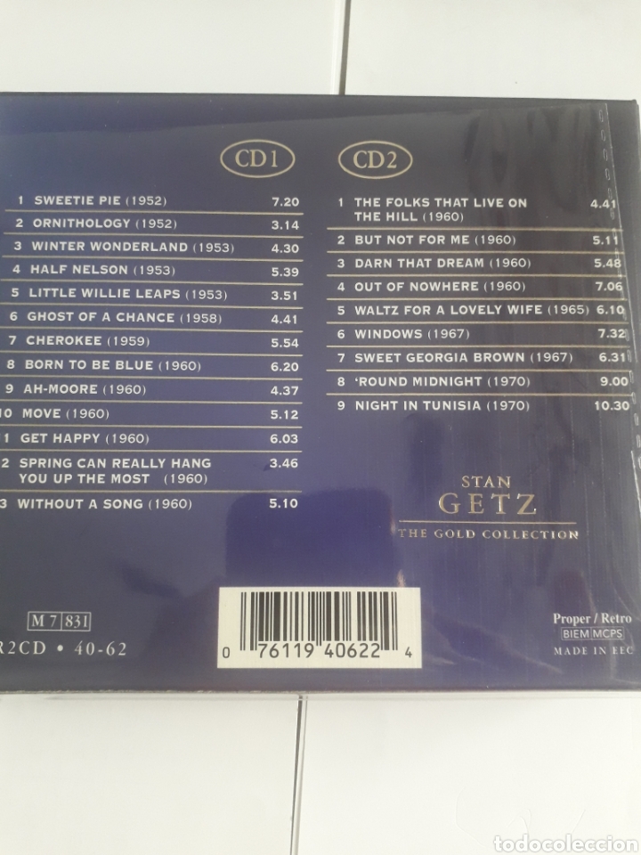 CDs de m&uacute;sica: Stan Getz. The Gold Collection. 2 Cds - Foto 2
