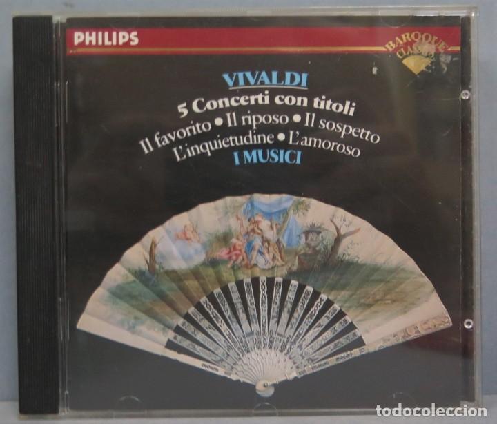 CDs de m&uacute;sica: CD. VIVALDI. 5 Concerti Con Titoli - Foto 1