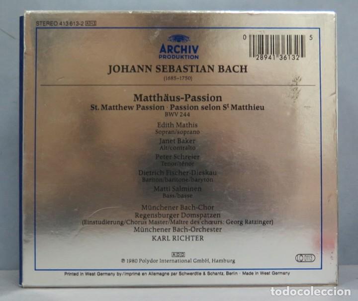 CDs de m&uacute;sica: CD. BACH. MATTHAUS PASSION - Foto 2