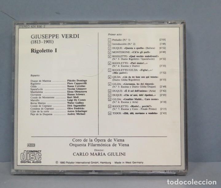 CDs de m&uacute;sica: CD. RIGOLETTO. VERDI - Foto 2