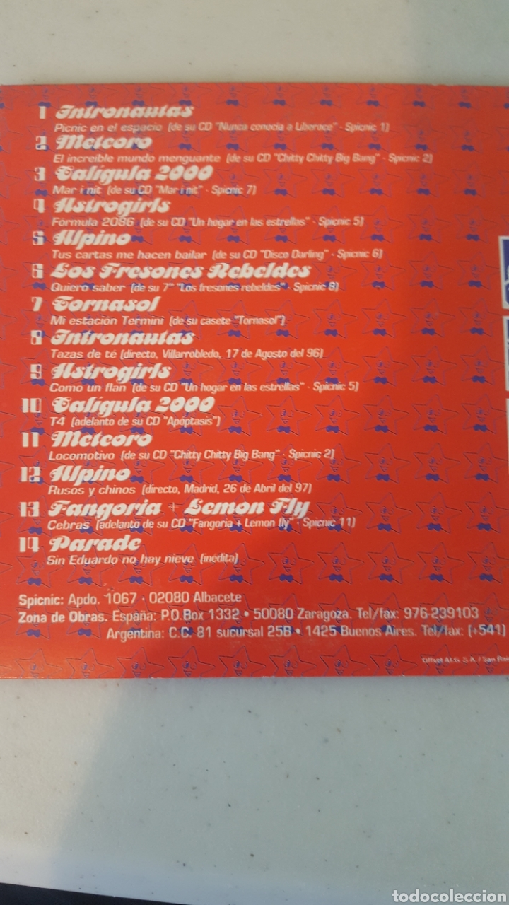 CDs de m&uacute;sica: Spicnic - Zona de Obras - CD sampler - Foto 2