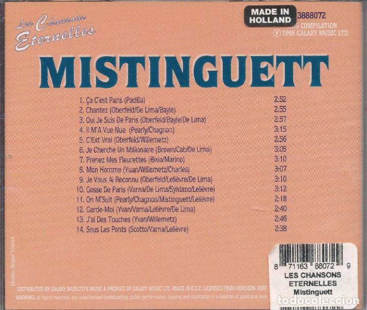 CDs de m&uacute;sica: MISTINGUETT - LES CHANSONS ETERNELLES CD. - Foto 2