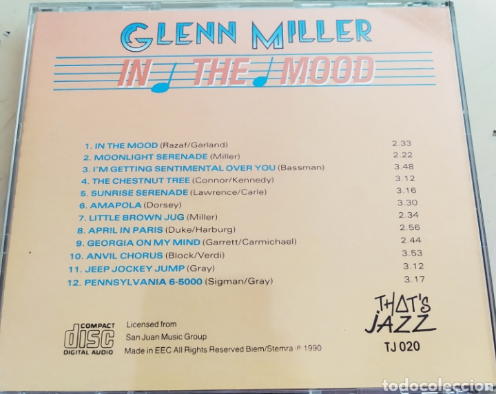 CDs de m&uacute;sica: Glenn Miller / In the Mood / cd original - Foto 2