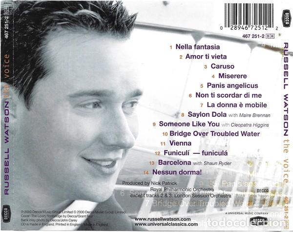 CDs de m&uacute;sica: Russell Watson - The Voice - CD - Foto 2