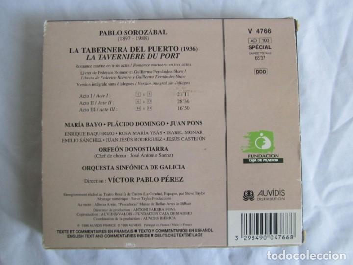 CDs de m&uacute;sica: CD + Libreto La taberna del Puerto, Pablo Sorozabal 1996 - Foto 3