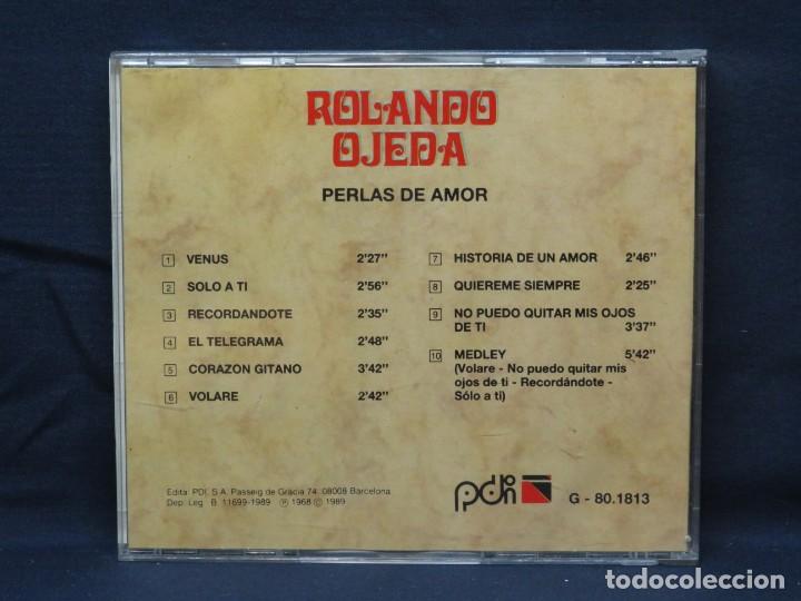 CDs de m&uacute;sica: Rolando Ojeda &lrm;&ndash; Perlas De Amor - CD - Foto 2