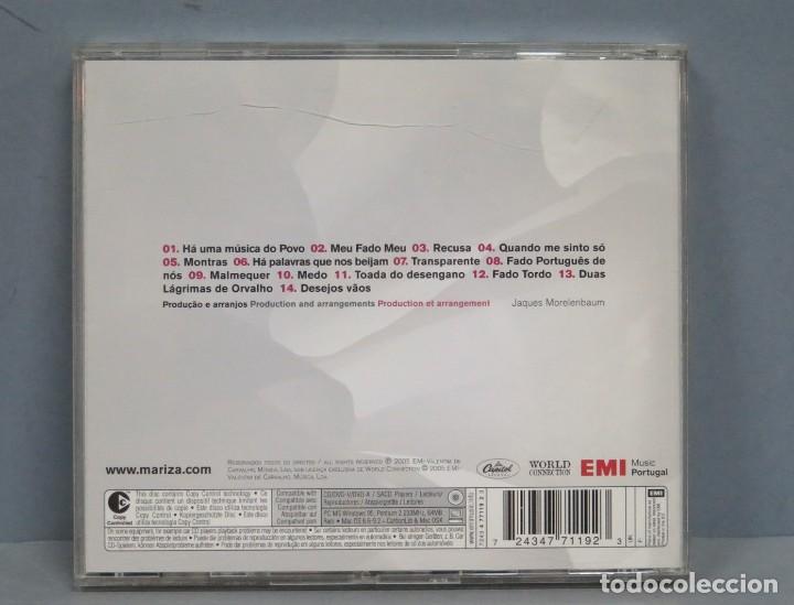 CDs de m&uacute;sica: CD. MARIZA. TRANSPARENTE - Foto 2