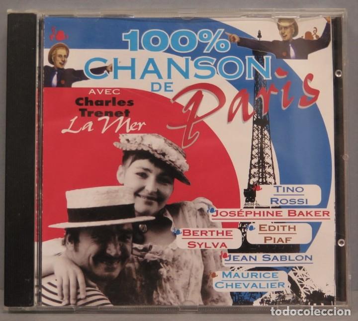 CDs de m&uacute;sica: CD. 100% CHANSONS DE PARIS - Foto 1