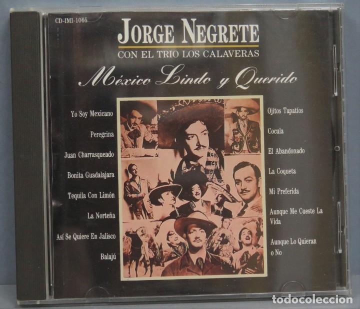 CDs de m&uacute;sica: CD. JORGE NEGRETE CON EL TRIO DE LOS CALAVERAS - Foto 1
