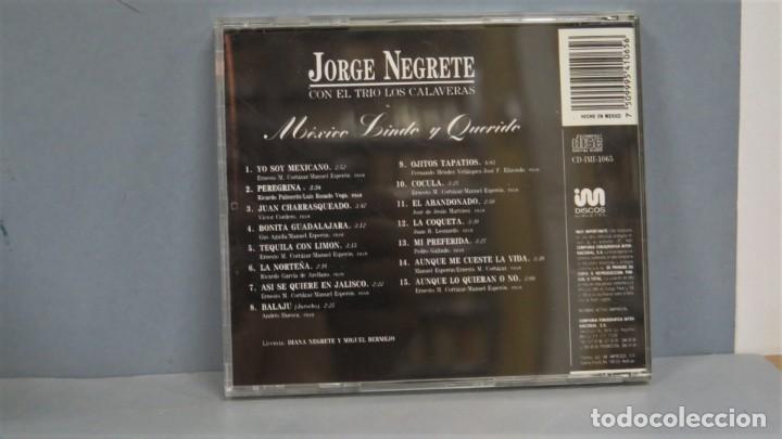 CDs de m&uacute;sica: CD. JORGE NEGRETE CON EL TRIO DE LOS CALAVERAS - Foto 2
