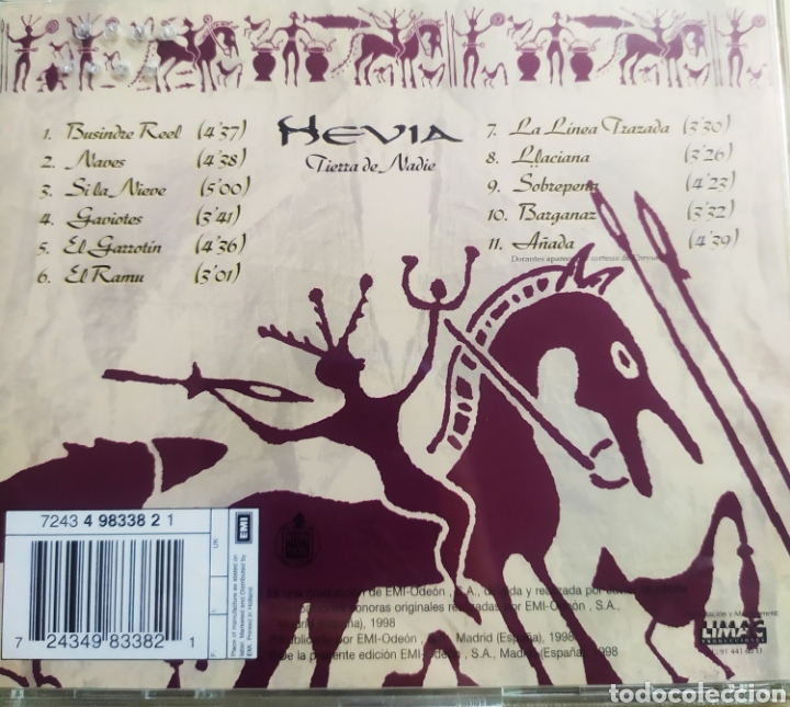 CDs de m&uacute;sica: Hevia / Tierra de nadie / cd original - Foto 2