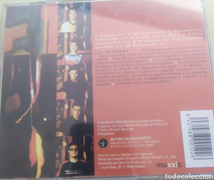 CDs de m&uacute;sica: Miranda Warning / Miranda Warning / cd sin desprecintar - Foto 2