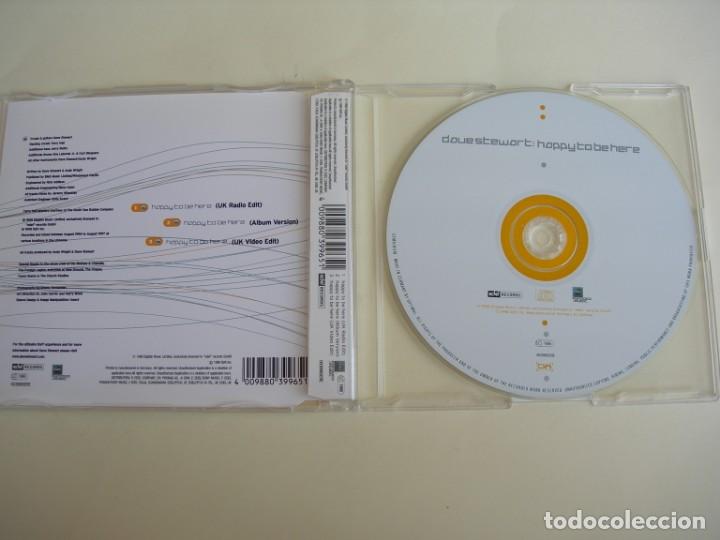 CDs de m&uacute;sica: DAVE STEWART HAPPY TO BE HERE 3 VERSIONES CD SINGLE - Foto 2