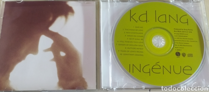 CDs de m&uacute;sica: K. d. Lang / ing&eacute;nue / cd original - Foto 3