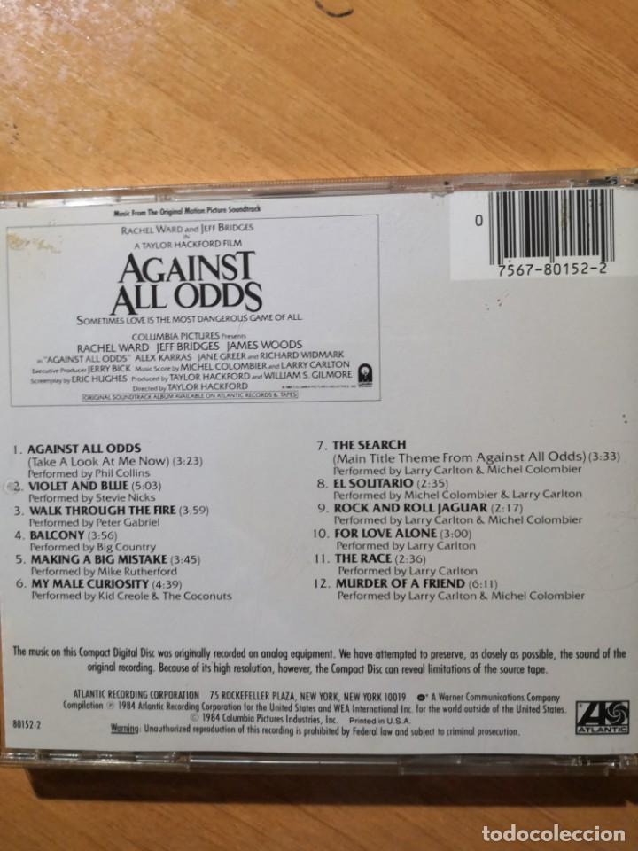CDs de m&uacute;sica: AGAINST ALL ODDS BSO de la pel&iacute;cula - Foto 2