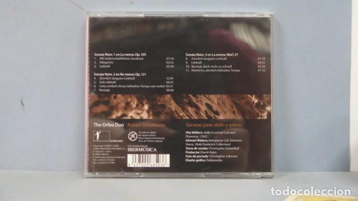 CDs de m&uacute;sica: CD. THE ORFEO DUO. SCHUMANN. SONATAS - Foto 2
