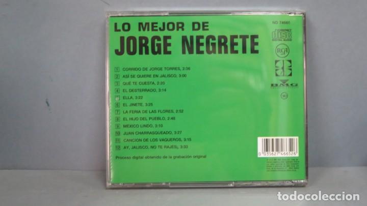 CDs de m&uacute;sica: CD. LO MEJOR DE JORGE NEGRETE - Foto 2