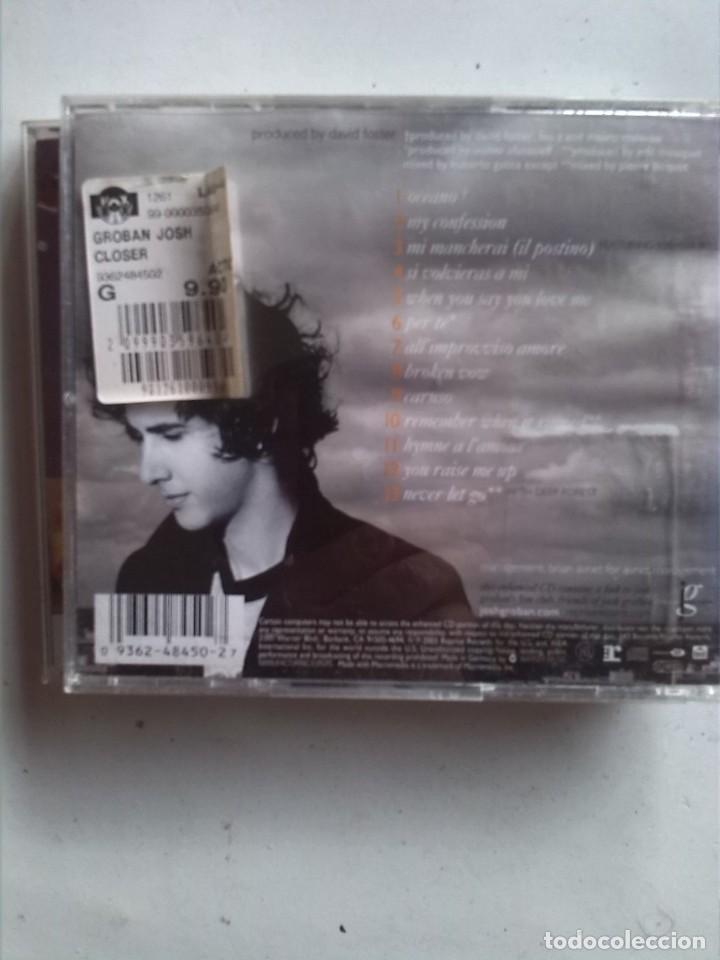 CDs de m&uacute;sica: JOSH GROBAN - CLOSER - Foto 2